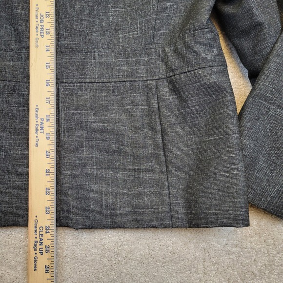 Le Suit Womens Gray Textured Blazer Pants 2 pc Suit Set 14 Lined Business Career - Picture 8 of 16
